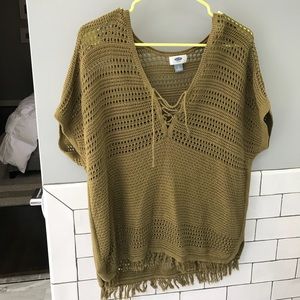 Green Sweater Blouse